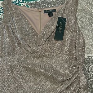 Woman’s Beautiful Ralph Lauren cocktail dress- Brand New paid 160.00 SZ 12